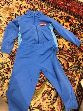 Moncler Blue Kids Zip-Up Tracksuit with Light Blue Panels size 3t